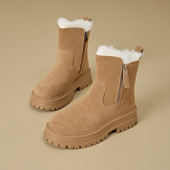 Damen Stiefeletten mit isolierendem Innenfutter und robustem Profilsohle R&B