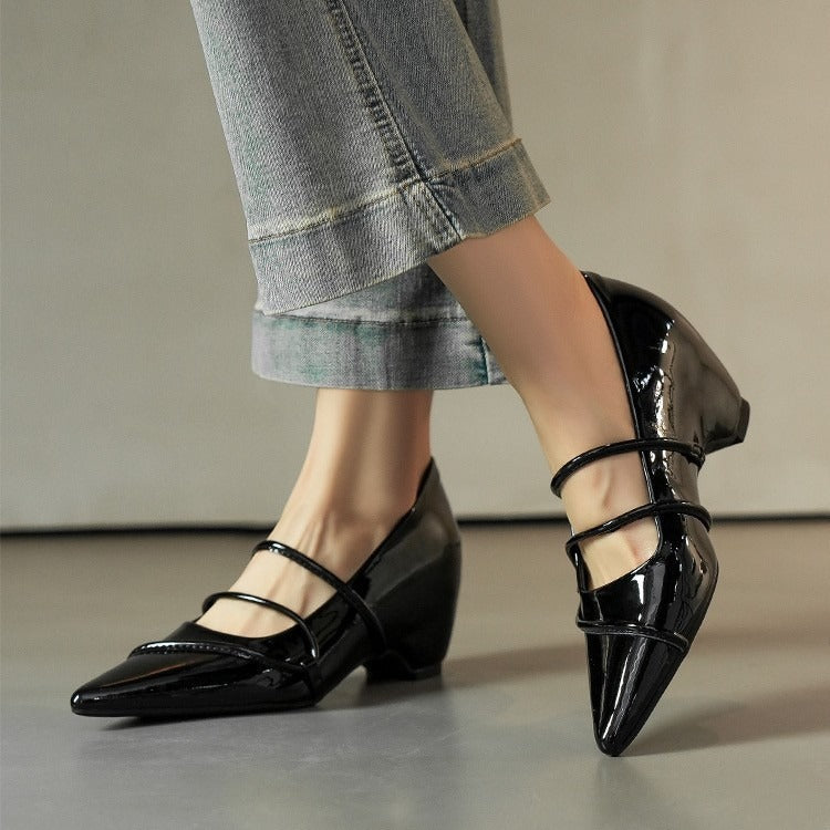 Damen Elegante und bequeme Pumps mit Riemchen R&B