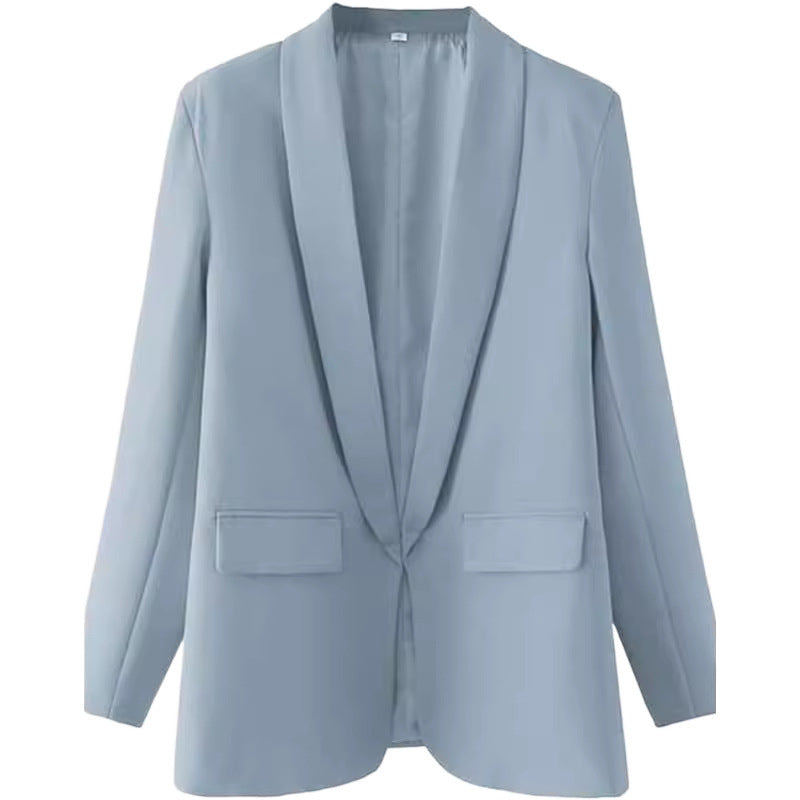 Damen Taillierter Offener Blazer R&B