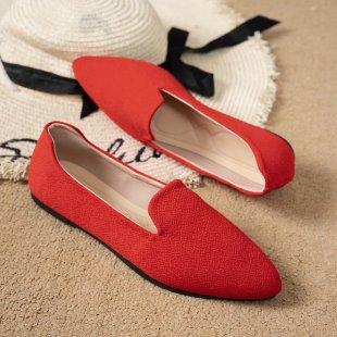 Damen Ballerinas mit eleganter Tweed-Oberfläche R&B