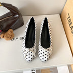 Damen Ballerinas mit verspieltem Punktedesign und elegantem Schleifchen R&B