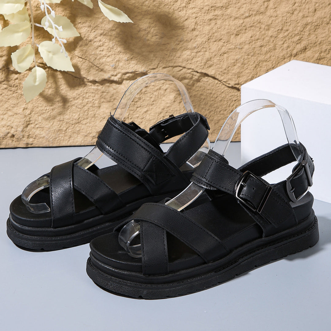 Damen Multicolor Sandalen mit verstellbarem Riemen und rutschfester Sohle R&B