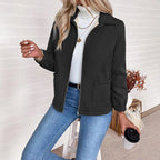 Damen Casual Steppjacke mit hohem Kragen von R&B