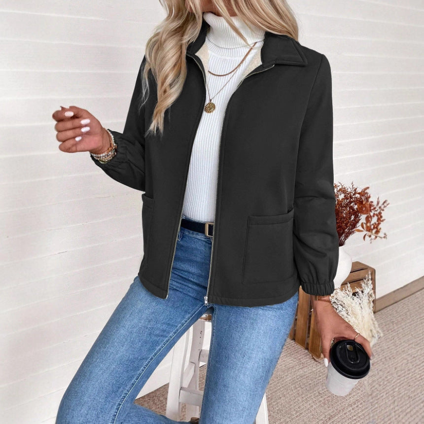Damen Casual Steppjacke mit hohem Kragen von R&B