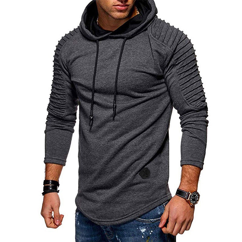 Herren modernes Kapuzenshirt mit strukturierten Ärmeln und trendigem Design R&B