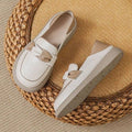 Damen Mokassin-Sneaker mit dekorativem Schleifen-Element und bequemem Fußbett R&B
