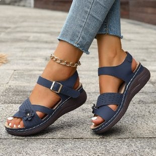 Damen Komfortable und modische Sandalen mit verstellbaren Riemen R&B