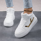 Damen Hohe Sneaker mit warmem Futter und rutschfester Sohle