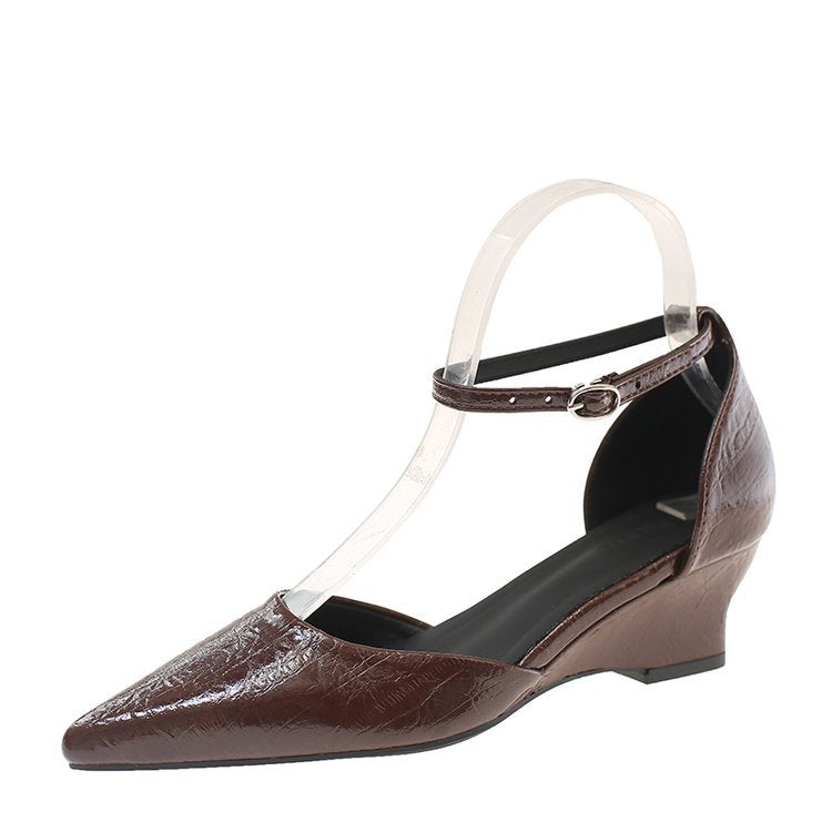 Damen elegante Slingback-Pumps mit transparentem Riemendesign und schickem Blockabsatz R&B