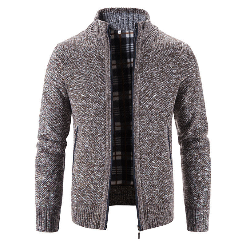 Herren Strickjacke mit innovativem wärmeisolierendem Innenfutter R&B