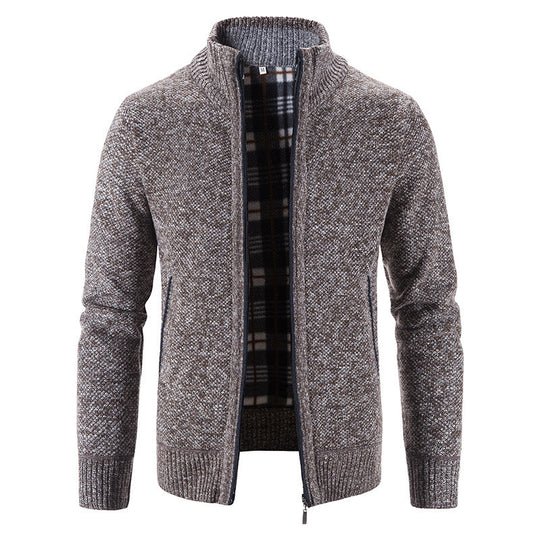 Herren Strickjacke mit innovativem wärmeisolierendem Innenfutter R&B