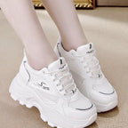 Damen High-Top Sneakers mit trendigem Chunky-Design und atmungsaktiver Obermaterialkombination