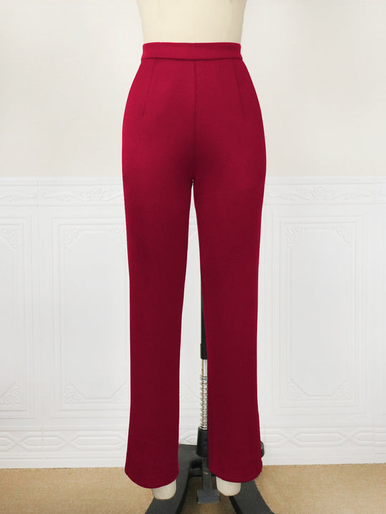 Damen elegante und bequeme hochtaillierte Hose R&B