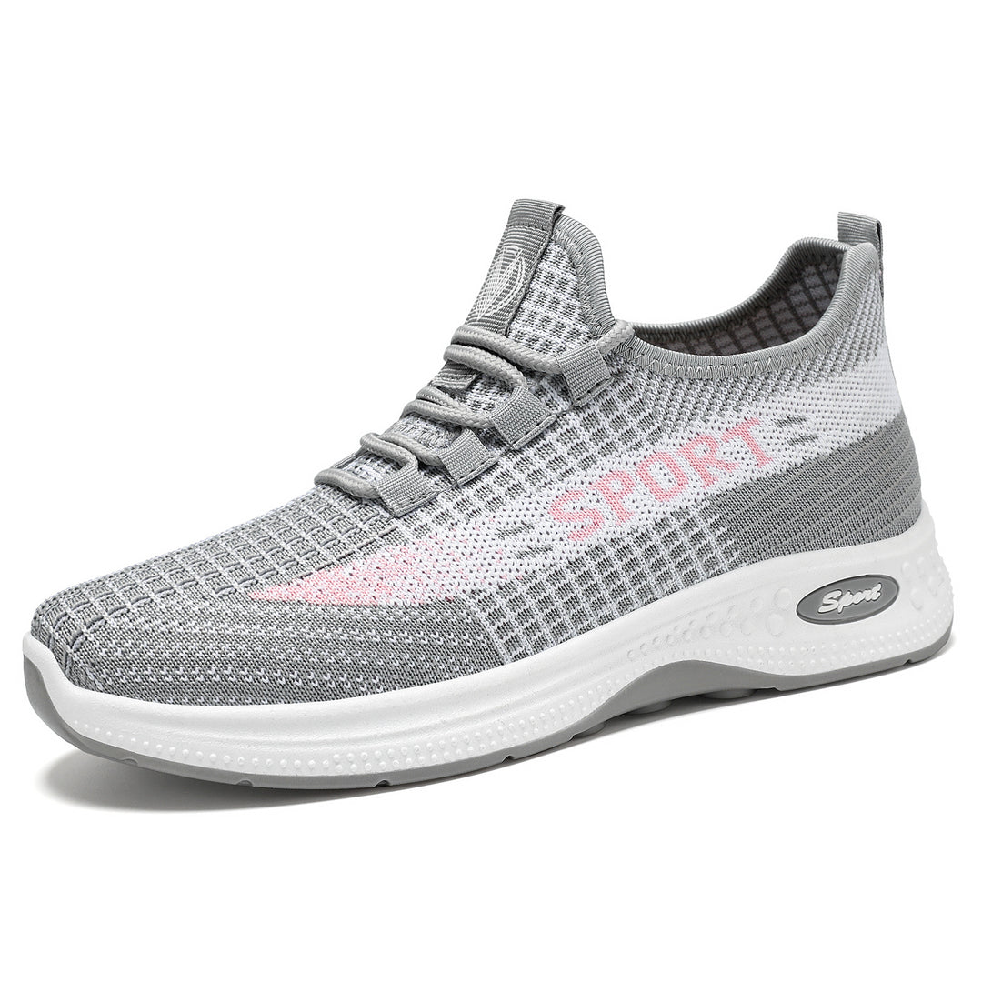 Damen Sportliche Sneakers mit atmungsaktiver Strickoberfläche und rutschfester Sohle R&B