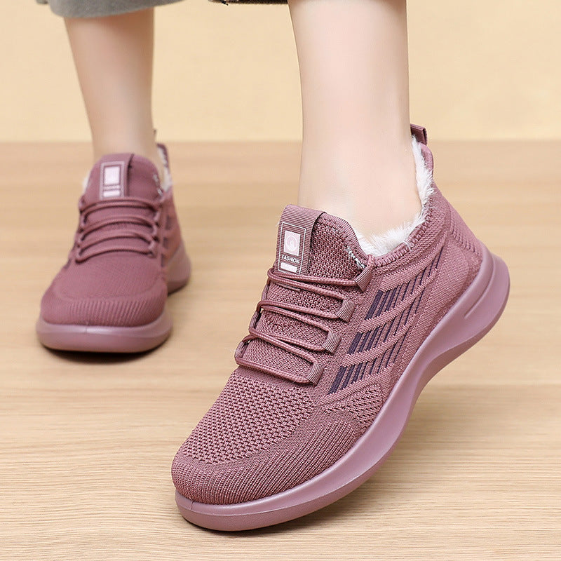 Damen Sportliche und warme Sneakers mit kuscheligem Innenfutter R&B