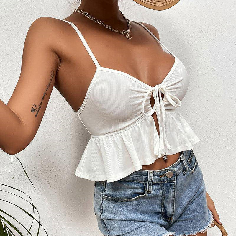 Damen Wickeloberteil mit schickem Rüschendesign R&B