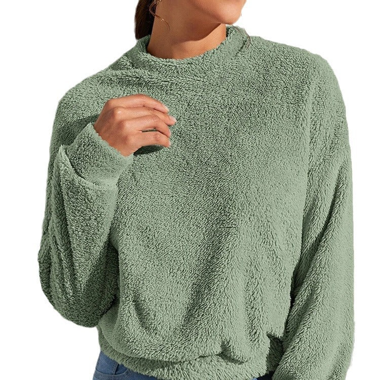 Damen Flauschiger Freizeitpullover R&B