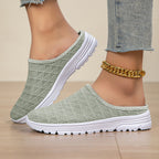Damen nan atmungsaktiver Netz-Slipper mit Diamantstruktur-Obermaterial und gedämpfter Leichtsohle R&B