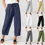 Damen Leichte Culotte-Hose mit elastischem Bund und praktischen Seitentaschen R&B