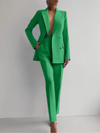 Luxuriöses Blazer- und Hosen-Set für Damen