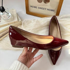 Damen spitze Ballerinas mit elegantem Glanzfinish R&B