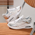Damen Sportliche Sneaker mit Glitzeroberfläche und atmungsaktiver Innensohle