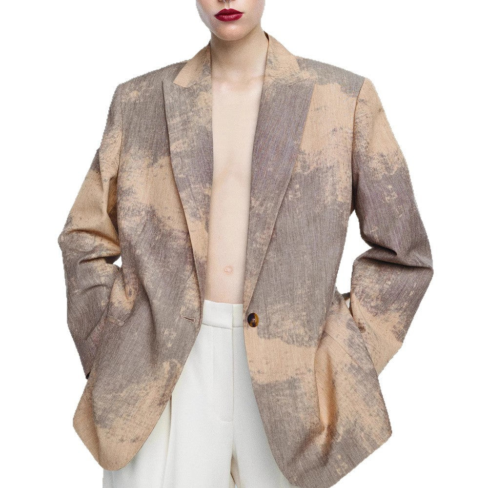 Damen Modischer Oversized-Blazer mit strukturiertem Design R&B