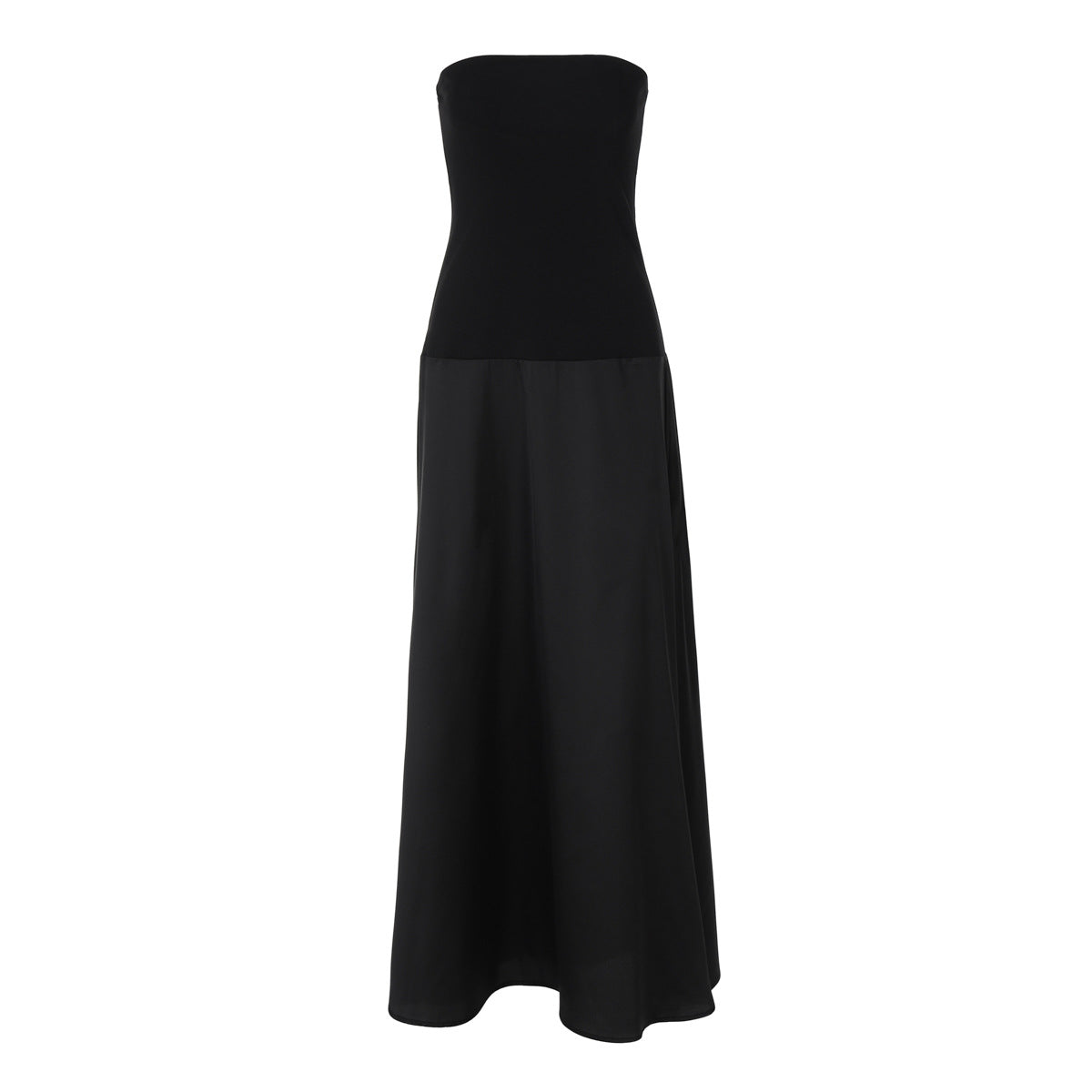 Damen Elegantes langes Maxikleid mit trägerlosem Design R&B