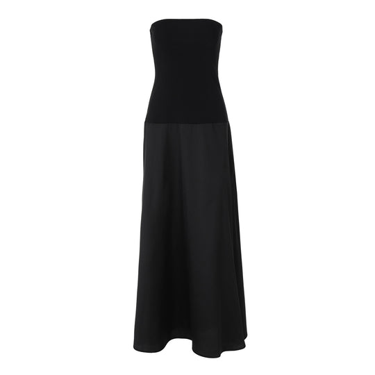 Damen Elegantes langes Maxikleid mit trägerlosem Design R&B