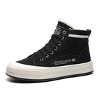 Damen gefütterte High-Top Sneakers mit strapazierfähigem Obermaterial und rutschfester Sohle R&B