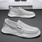 Damen Modische Slip-On Sneakers mit atmungsaktiver Oberflächenstruktur R&B