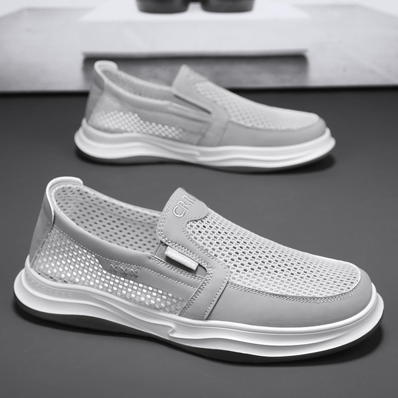 Damen Modische Slip-On Sneakers mit atmungsaktiver Oberflächenstruktur R&B