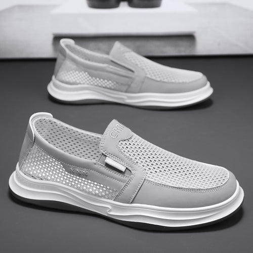 Damen Modische Slip-On Sneakers mit atmungsaktiver Oberflächenstruktur R&B