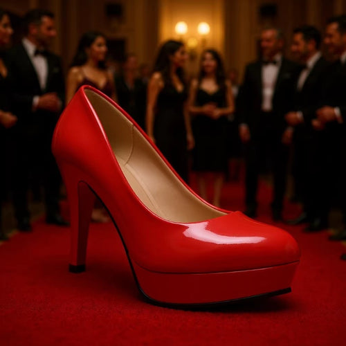 Damen elegante Lackleder-Pumps mit komfortabler Tragfähigkeit R&B
