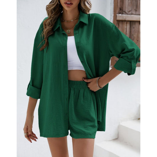 Damen lässiges Oberteil und Shorts Set Heidi-Mode