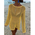 Damen Netz-Strandkleid EB