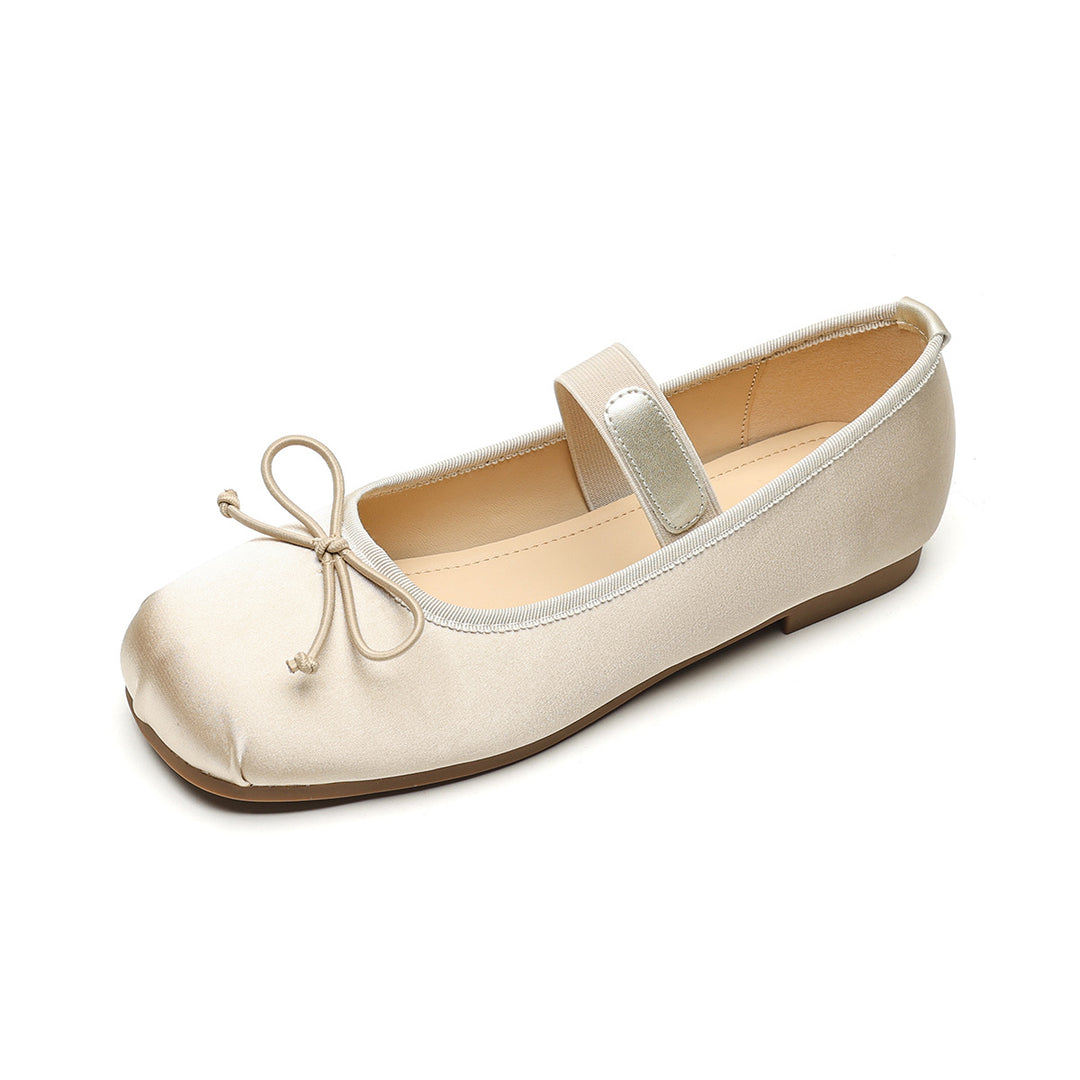 Damen Ballerinas mit verstellbarem Riemen und elegantem Schleifendesign R&B