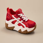 Damen Sportliche Chunky Sneakers mit ausgeprägter Profilsohle und atmungsaktivem Obermaterial R&B