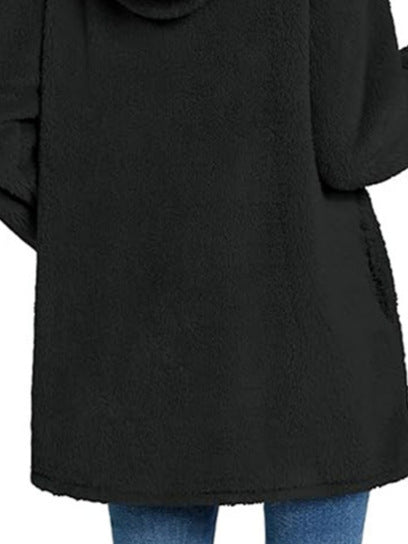 Damen Kuscheliger Hoodie mit Bärenohren R&B