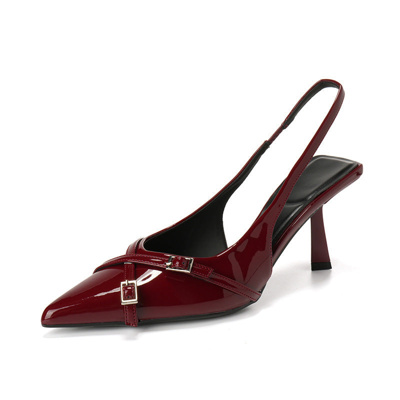 Damen Slingback-Pumps mit modischem Riemchen und eleganter Spitzform R&B