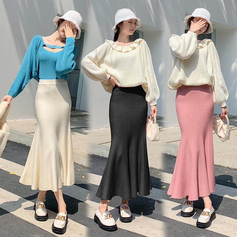 Damen Eleganter, ausgestellter Maxirock aus leichtem Material R&B