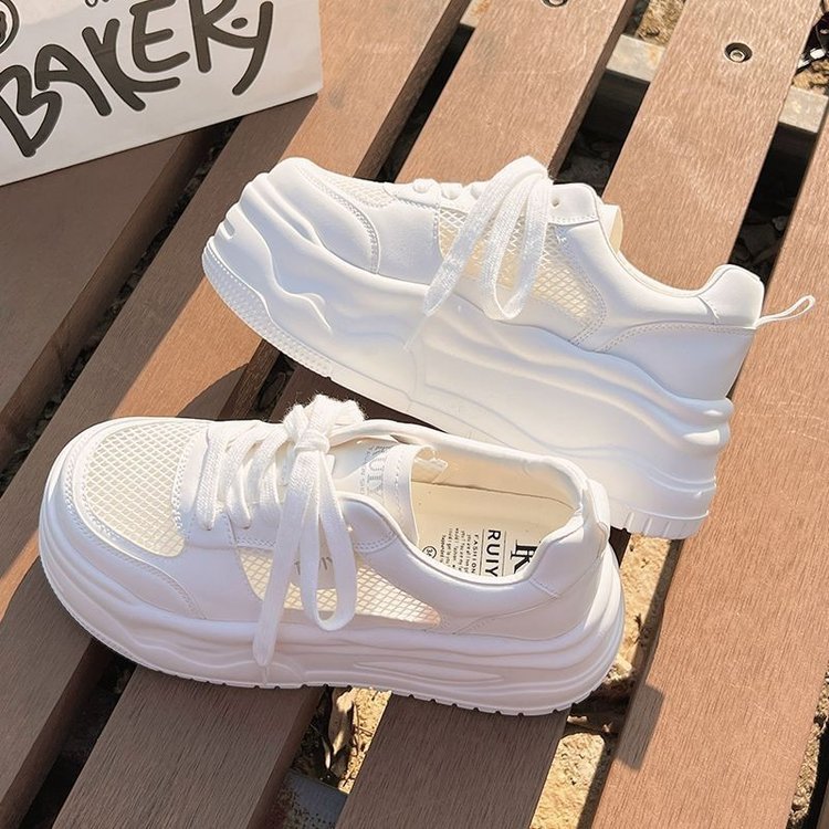 Damen Plateau-Sneaker mit atmungsaktivem Netzmaterial und innovativer Laufsohle R&B