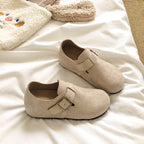 Damen bequeme Hausschuhe mit modischen Schnallen und hochwertigem Obermaterial R&B