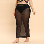 Damen transparente Strandlänge Sarong R&B