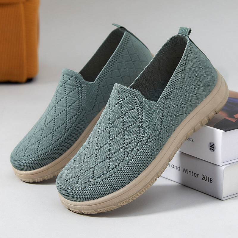 Damen Bequeme Freizeit Slip-On Schuhe mit atmungsaktivem Obermaterial R&B