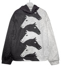 Damen Gemütlicher Hoodie mit Pferdemotiv R&B