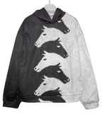 Damen Gemütlicher Hoodie mit Pferdemotiv R&B