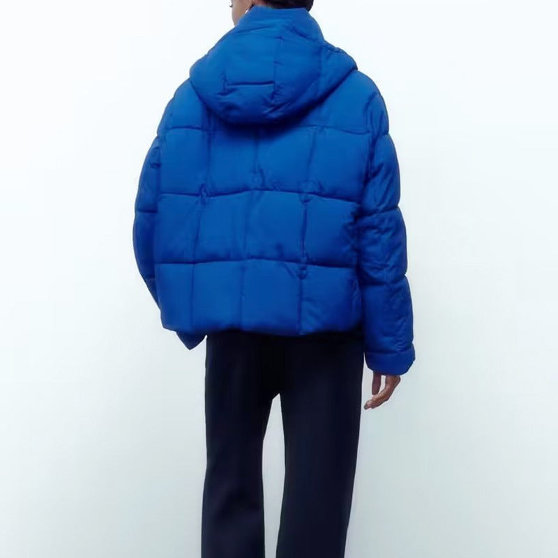 Damen Steppjacke mit hochgeschlossenem Kragen und kontrastierendem Bindegürtel R&B