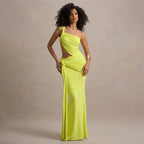 Damen Elegantes Minikleid mit seitlichem Cut-Out und raffinierten Raffung R&B