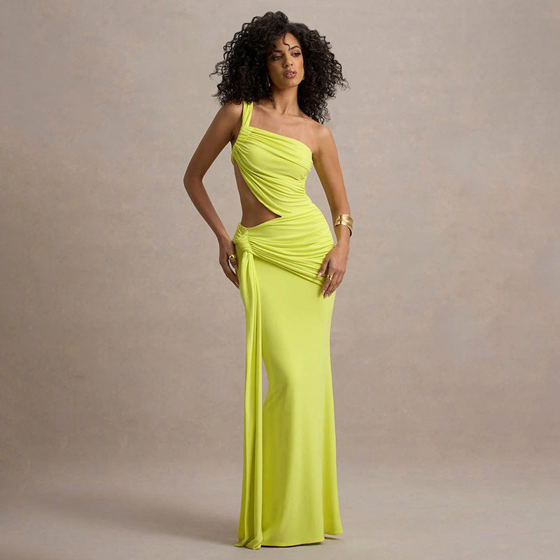 Damen Elegantes Minikleid mit seitlichem Cut-Out und raffinierten Raffung R&B